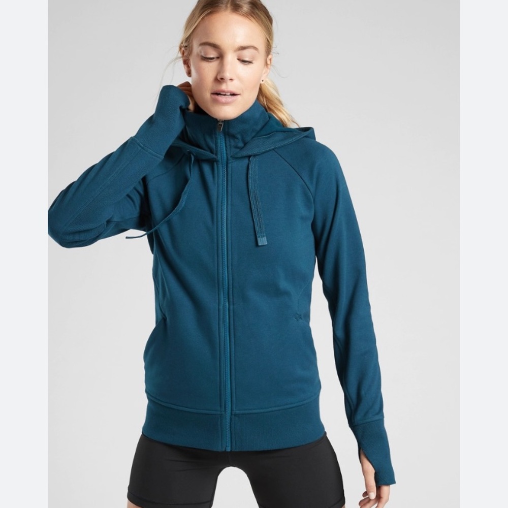 Athleta Teal Hoodie - Picture 3 of 9